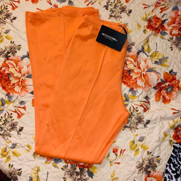 PrettyLittleThing Pants - 🍊 Orange Flare Pants